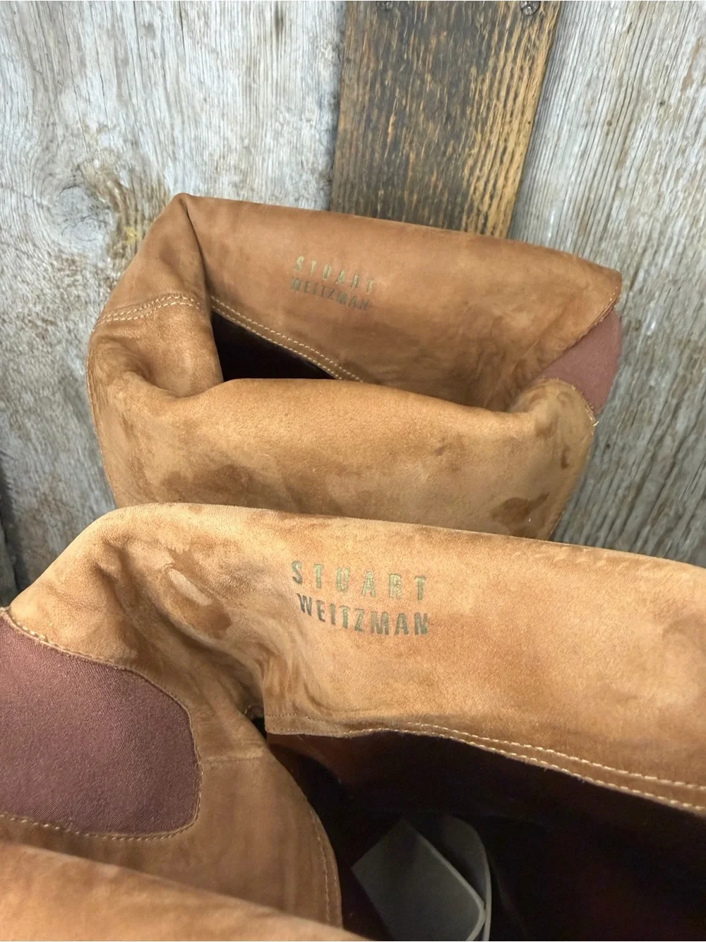 Stuart Weitzman Dunkirk Brown Suede Over the Knee Boots 6.5